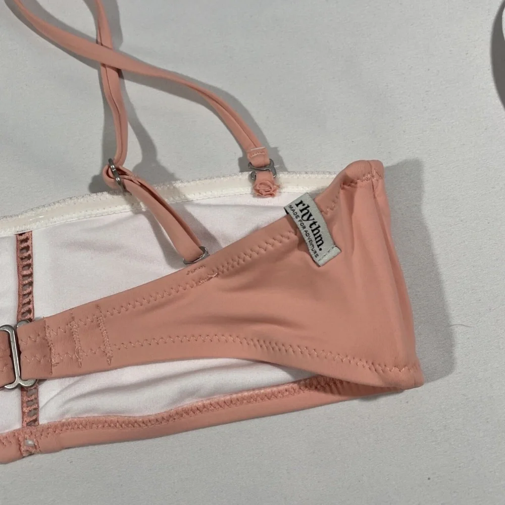 NWT $45 Rhythm. [ Small ] My Bandeau‎ Bikini Top in Flamingo Pink